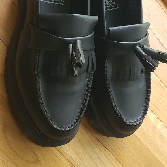 Vegan Adrian Felix Platform Tassel Loafers - Picture 2 of 4